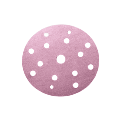 Наждачная бумага SIA Р40 в кругах  siaspeed D=150мм, 15 отв.РОЗОВАЯ